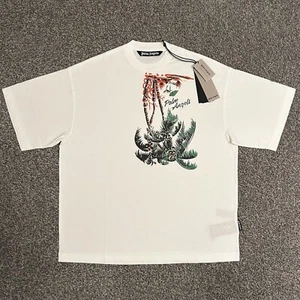⭐️ Palm Angels T-Shirt In White ⭐️ 100% AUTHENTIC ⭐️ BRAND NEW WITH TAGS ⭐️ - Picture 1 of 3