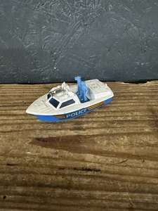 Vintage 1976 Matchbox Superfast Lesney No 52 Police Launch Toy Boat Ship - Picture 1 of 8