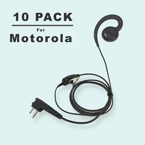 10x Swivel PTT Earpiece for Motorola RLN6423 HKLN4604 RDM2070D RMU2080 Mag BPR40 - Picture 1 of 12