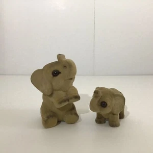 Baúles de elefantes flocados originales Josef de colección para coleccionar suerte - Imagen 1 de 4