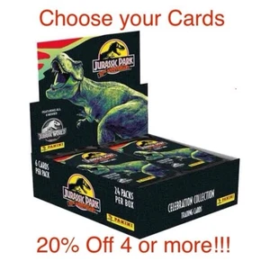 Panini Jurassic Park World 30th Anniversary Celebration Cards - Choose you Cards - Picture 1 of 195