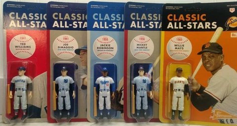SET OF 5 SUPER 7 MLB CLASSIC MANTLE DIMAGGIO MAYS TED WILLIAMS JACKIE ROBINSON Cover