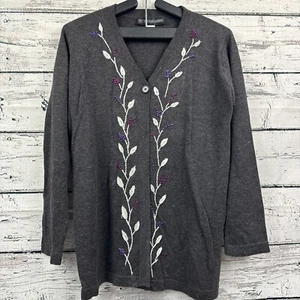 J Peterman Co. Damen Long Strickjacke Pullover Ein Knopf [Größe Small] - Bild 1 von 6