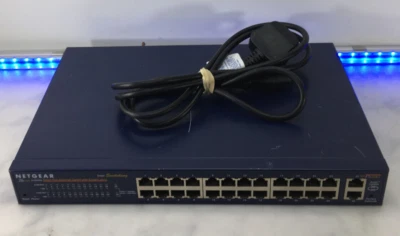 Netgear FS526T 24-Port Smart Switch with Gigabit PORT FREE UK P&P #E1`-C - Image 1 of 3