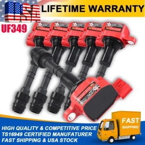 Set of 6 Ignition Coil For Nissan Altima Maxima Quest Murano 3.5L V6 UF349 C1406 - Picture 1 of 12