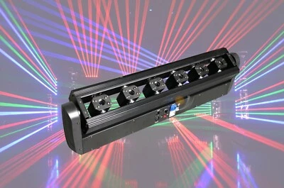 6 Eyes Effect Laser Projector for DJ Club Xmas Event Show DMX Moving Head Laser - Image 1 of 4