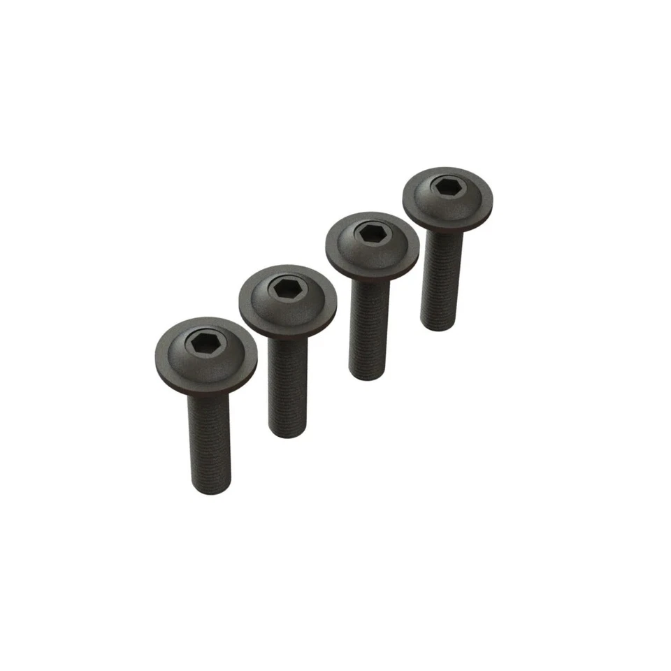 Arrma M4x18mm Button Head Flanged Screw (4pcs) (ARA727412) - Image 1 of 1