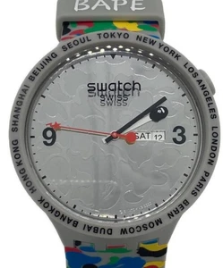 SWATCH × A BATHING APE Wristwatch Men SR1130SW - Picture 1 of 5