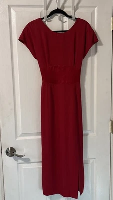 Vintage Donna Ricco Red Dress Women’s Size 6 Holiday Party Cocktail 1980’s VTG - Image 1 of 4