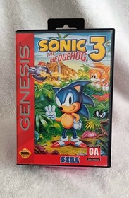 Sonic the Hedgehog 3 (Sega Genesis, 1994) Authentic With Box Tested & Works