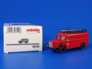 MARKLIN H0 - 18753 - Büssing 650 equipment trolley fire brigade / BOX - UNUSED - Picture 1 of 4