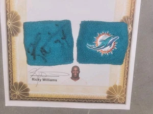 PULSERAS AUTÓGRAFAS DE FÚTBOL AMERICANO RICKY WILLIAMS MIAMI DOLPHINS Y FIRMA CON IMÁGENES - Imagen 1 de 4