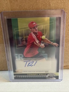 2024 Topps Chrome Tennis Tommy Paul Black Refractor Auto SSP /10  - Picture 1 of 2