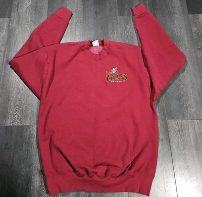 De Colección Salem Ropa Deportiva Chicago Wolves Sudadera Adulto XL Granate Hockey Años 90 EE. UU. Foto 1 de 4