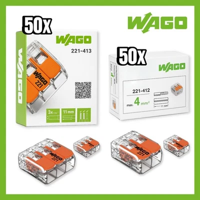 WAGO Klemmen 221 Set 2- & 3-polig Verbindungsklemmen Mix Steckverbind. Original - Bild 1 von 4