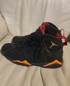 Size 11.5 - Jordan 7 Retro Citrus Orange Red Black Suede Leather (CU9307-081) - Picture 1 of 6