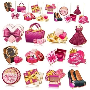 24pcs Mother's Day Wood Hanging Ornaments Mothers Day Hanging Ornaments for - Picture 1 of 7