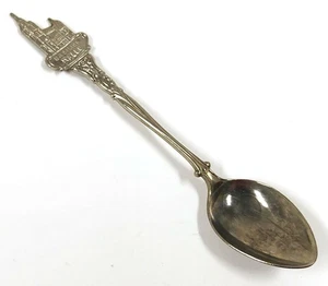 Cucharadita de recuerdo vintage L'Ardennaise - Basiliek Halle - plateada Bélgica - Imagen 1 de 3