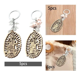 5x Baptism Keychain Souvenirs Lightweight Baptism Favors Wood Design for - Picture 1 of 15