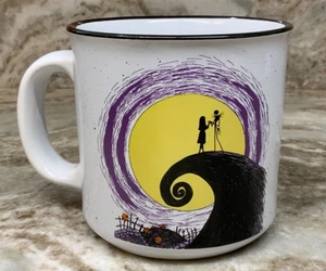 Large Coffee Mug Halloween Jack And Sally Spiral Hill. 20 Ounce. New. - Picture 1 of 9