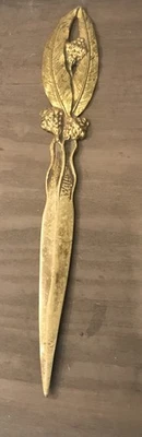 Ancien  Coupe Papier Signé Willy Bronze - Photo 1/4