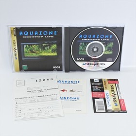 Sega Saturn AQUA ZONE Aquazone + Sticker Spine * 3279 ss