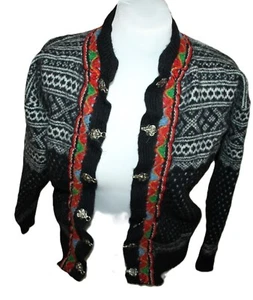 SCHADEN!! LOFOTEN NORWEGER ISLANDER Damen Strickjacke UMHANG EHER Grösse 36 - Bild 1 von 8