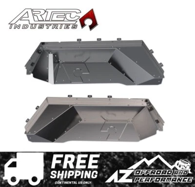 Kit de para-lamas internos traseiros de alumínio ARTEC JT serve para '21+ Jeep Gladiator JT 3.0L diesel - Imagem 1 de 4