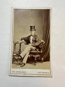 VTG CDC Photo Handsome Male Top Hat West Bromwich England, Gay Interest, Fashion - Picture 1 of 2