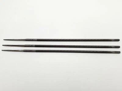 Nicholson 02229B Chainsaw Files Knurl Cut 8" Length x 3/16" Diameter Pack of 3 - Image 1 of 4