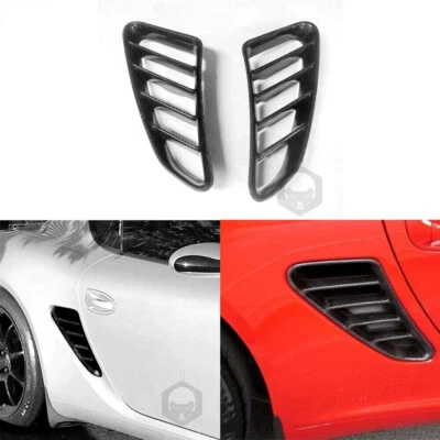 3K Carbon Fiber Side Fender Vent Air Intake Cover For Porsche Boxster 987 05-12 - Image 1 of 4