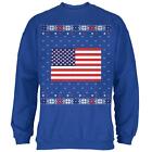 USA American Flag Ugly Christmas Sweater Mens Sweatshirt