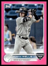 2022 Topps Pro Debut Fuchsia Austin Wells 029/199 Hudson Valley Renegades #PD-11