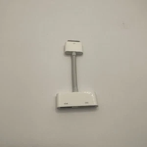 GENUINE OEM APPLE 30-PIN TO HDMI AV CABLE ADAPTER - MODEL A1422 – White - Picture 1 of 3