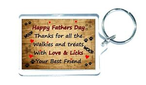 Fathers Day Funny Keyring Gifts From The Dog Novelty, Dog Dad Gifts Puppy