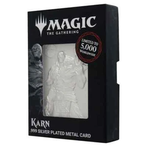 Lingote Magic the Gathering edición limitada plateado con Karn RARO LE - Imagen 1 de 7