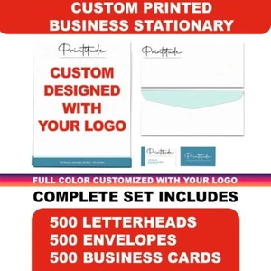 PERSONALIZADO PERSONALIZADO IMPRESO PAPELERÍA 500 membretes-sobres-tarjetas de visita - Imagen 1 de 1