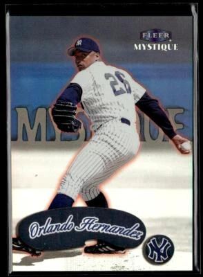 1999 Fleer Mystique #7 Orlando Hernandez Yankees - Image 1 of 2