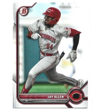 2022 Bowman Draft Cincinnati Reds Jay Allen Paper Prospect card