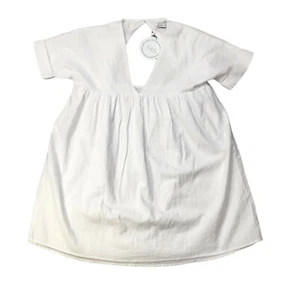 Toby Heart Bluse Ginger weiß Kurzarm V-Ausschnitt Gr. XS hinten offen - Bild 1 von 13