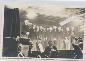 Musizieren Männerchor     alte Fotokarte   - Picture 1 of 2