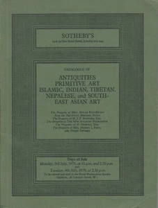 SOTHEBYS ANTIQUITIES ISLAMIC TIBET NEPAL AFRICAN OCEANIC PRE-COLUMBIAN Catalog78 - Imagen 1 de 1