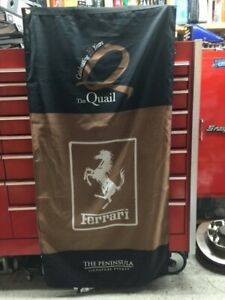 Quail Motorsport Ferrari Banner Flag Monterey Pebble Beach Concours Show Reunion