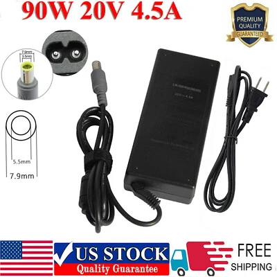 90W AC Adapter Charger Power Supply for IBM Lenovo Thinkpad T410 T420 T510 T61 - Image 1 of 4