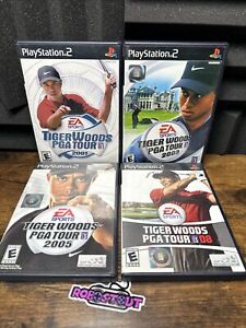 PS2 bundle of (4) Tiger Woods Golf Games lot (PlayStation 2) Tested and Working⭐
