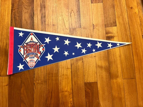 All Star BASEBALL FESTIVAL Pennant 1992 Braves Richmond, Va Triple A All-Star Cover