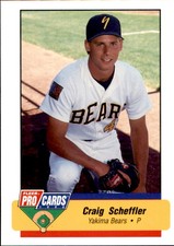 1994 Yakima Bears Fleer/ProCards #3848 Craig Scheffler Wausau Wisconsin WI Card
