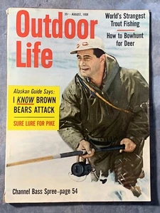 Outdoor Life Magazin August 1959 ~ Forellenangeln, Bogenjagd Reh  - Bild 1 von 2