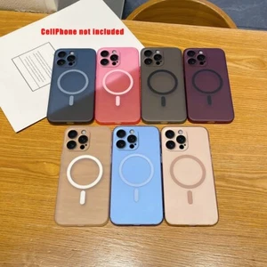 Matte Frosted Magnetic PC Phone Case for iPhone 16 Pro Max - Slim & Secure Fit - Picture 1 of 12