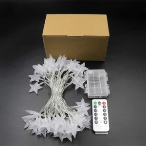 Star String Lights 50 LED 25 Ft Waterproof Christmas Fairy Lights 8 Modes Sta... - Picture 1 of 1